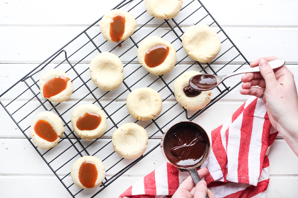 Chocolate Thumbdrop Sugar Cookies