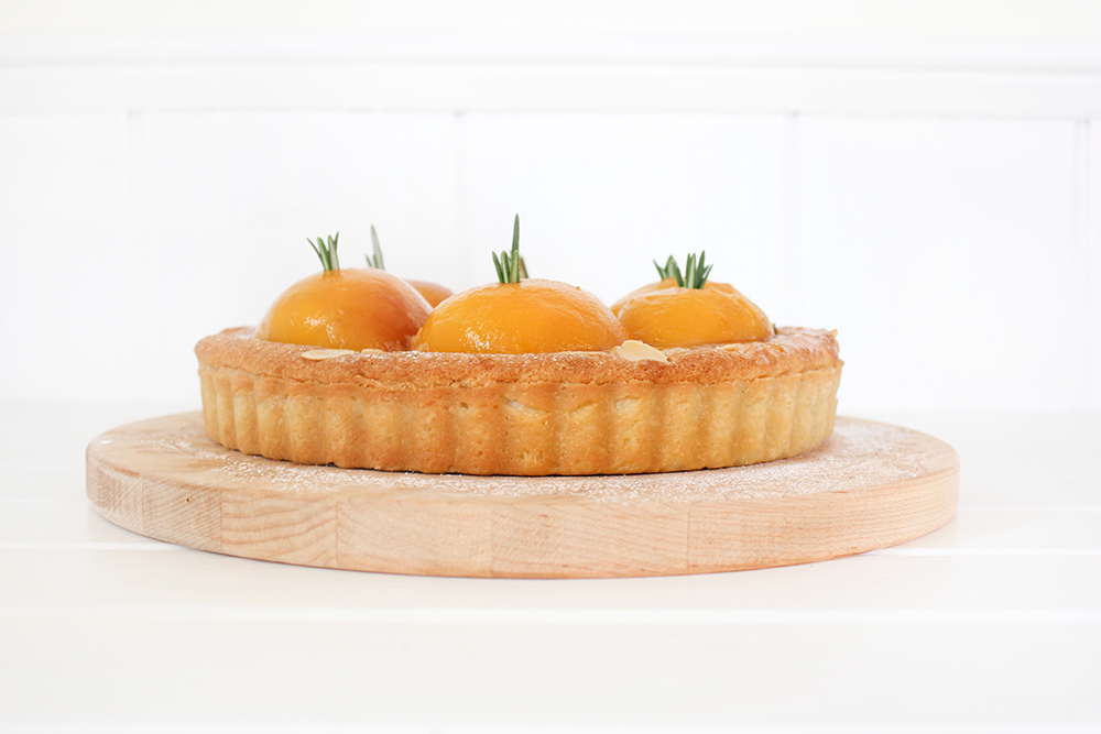 peach and rosemary almond tart: the distant kitchens series
