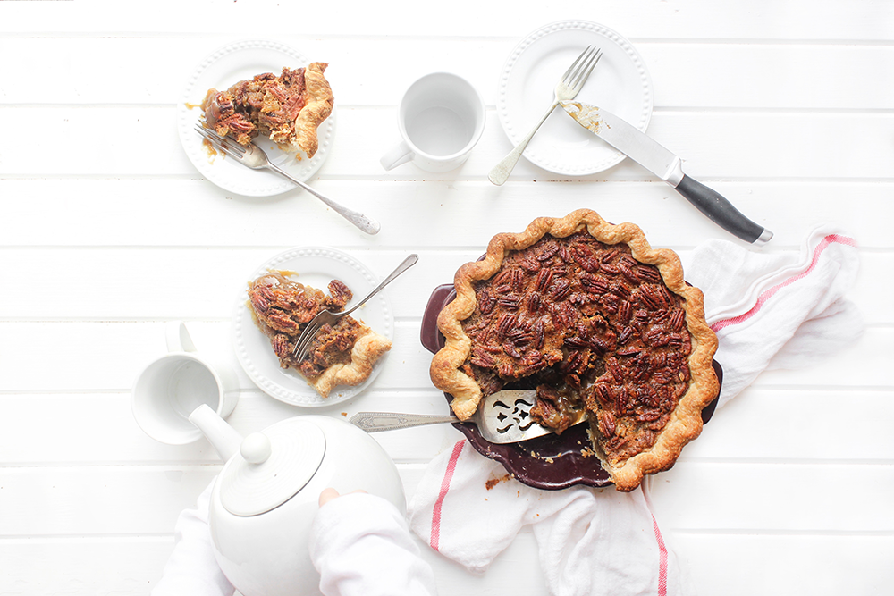 Bourbon Ginger Pecan Pie