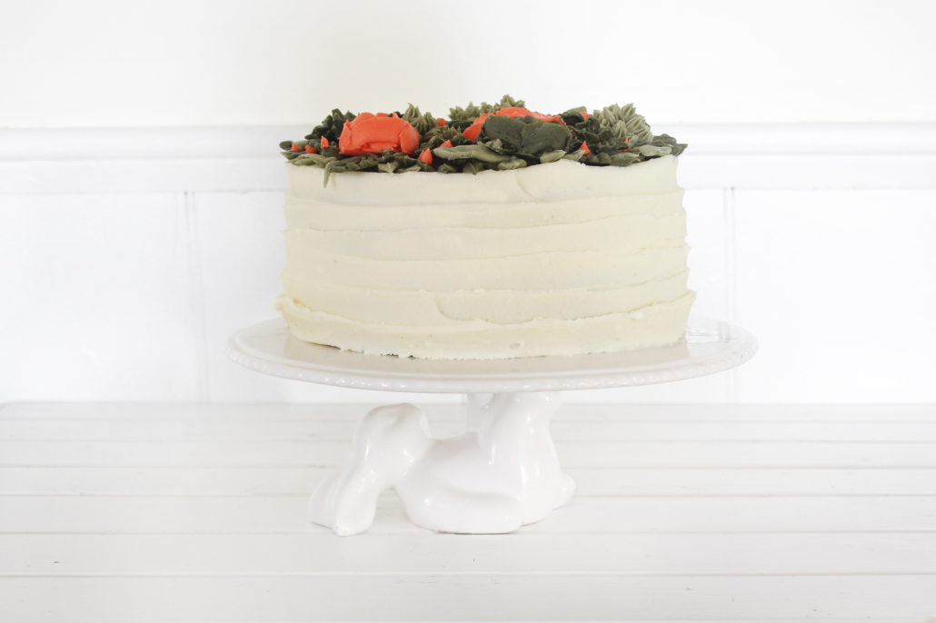 This Brown Butter and Hawaij Carrot Cake is the perfect cake to make for a family Easter celebration. It moist and full of flavour for all to enjoy. #carrotcake #cake #eastercake #easterdessert #dessert #easter #carrot