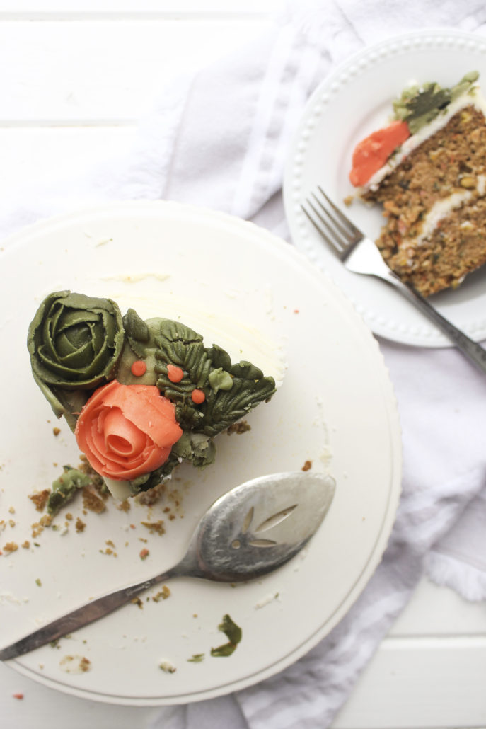 This Brown Butter and Hawaij Carrot Cake is the perfect cake to make for a family Easter celebration. It moist and full of flavour for all to enjoy. #carrotcake #cake #eastercake #easterdessert #dessert #easter #carrot