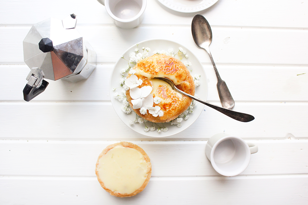 Brûléed Lemon and Rhubarb Tart